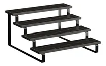 Comprar Stand Plant Flower Stand Organizador Cuatro Capa Negra