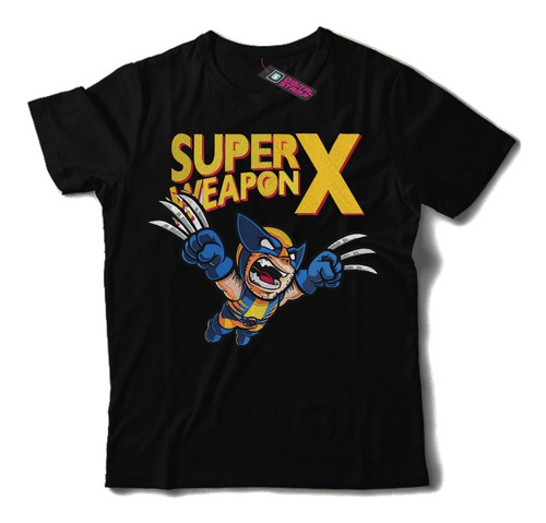 Remera Wolverine Efecto Bordado T785 Dtg Premium