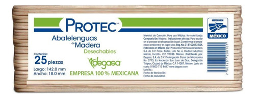 Abatelenguas De Madera C/500 Protec