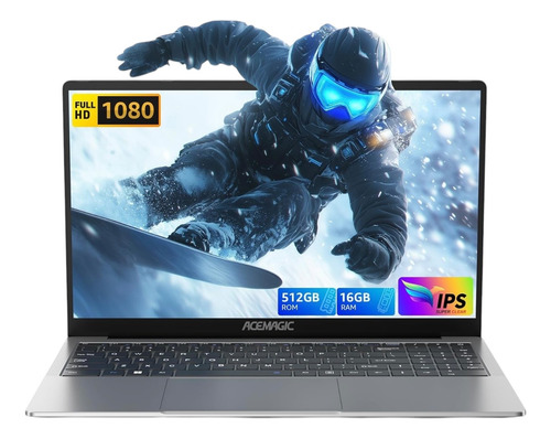 Acemagic Ultrabook Ax15 512gb Ssd Gris 15.6 16gb De Ram
