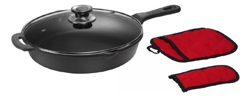 Frigideira Chef 3 Litros Luva Pegador Térmico Panela Mineira