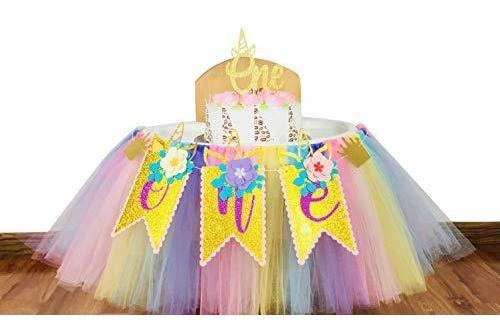 1a Niña De Cumpleaños 3 En 1 Alta Silla Decoraciones Y4j9j