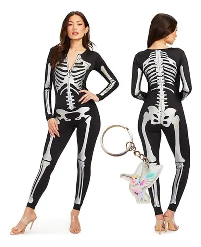 Disfraz Halloween Esqueleto Bodysuits Disfraz Esqueleto Sexy