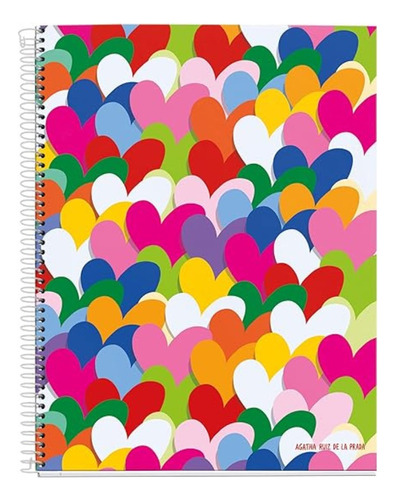 Cuaderno Argollado A4 Agatha Cuore 120 Hojas Miquelrius