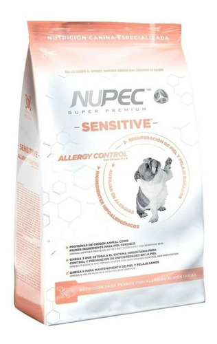 Imagen 1 de 1 de Alimento Nupec Adulto Sensitive Bolsa 8 Kg
