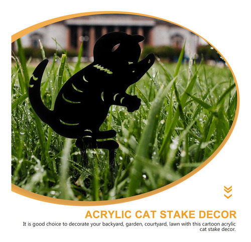2025 Enchufe De Tierra Cat Silhouette Stake Cat Card