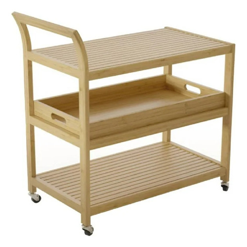 Carrito Member's Mark 3 Niveles Bamboo