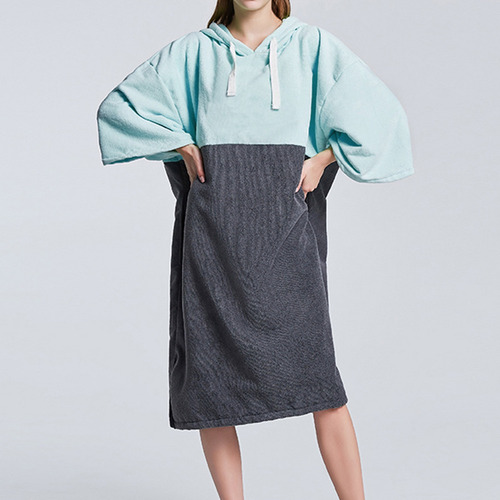 Toalla De Surf De Playa Unisex Toalla Poncho Cambiante Con
