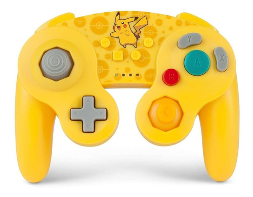 Controle joystick sem fio ACCO Brands PowerA Wireless GameCube Controller for Nintendo Switch pikachu