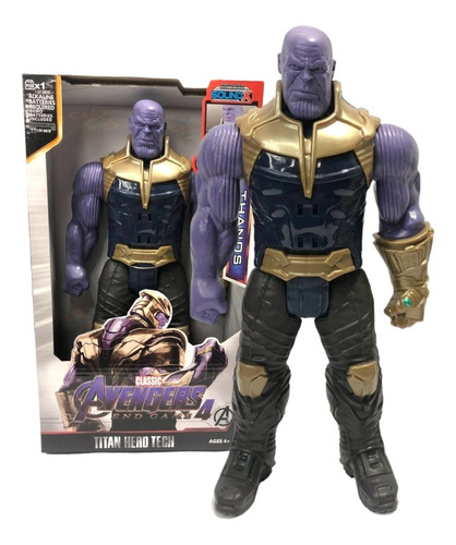Muñeco De Thanos Articulado Con Luz Y Sonido  30cm