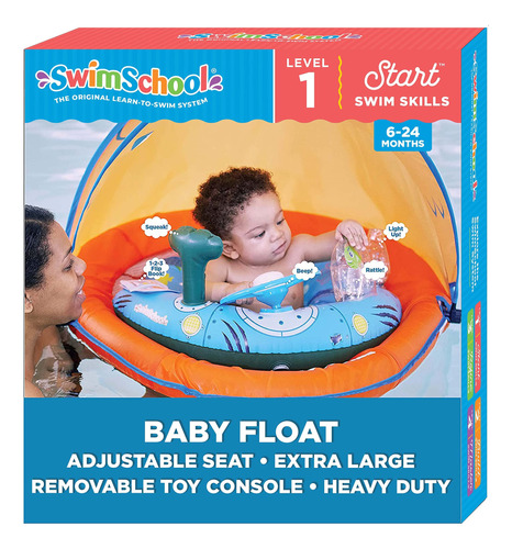 Swimschool Flotador Para Piscina Infantil Con 5 Consolas De 