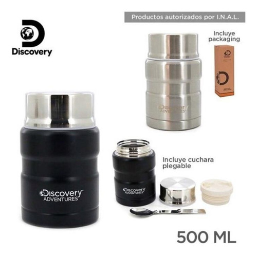 Termo Alimentos 500 Ml Camping Escolar Discovery