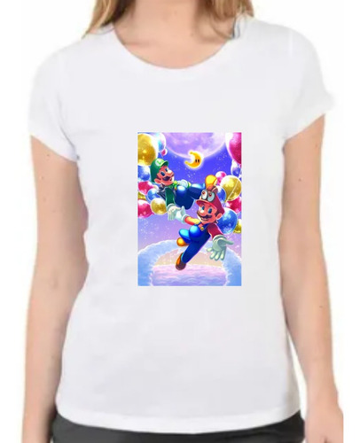 Polera Mujer Algodón B43 Super Mario Odyssey Polera Mujer Algodón B43 Super Mario Odyssey
