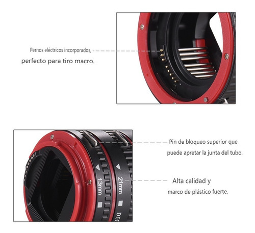 Andoer Auto Focus Af Macro Adaptador De Tubo De Extensión