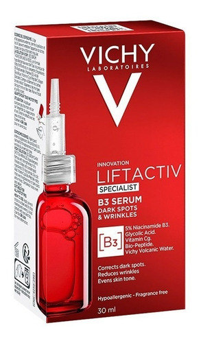 Imagen 3 de 7 de Sérum B3 Serum Anti-manchas Vichy Liftactiv Supreme día/noche de 30mL