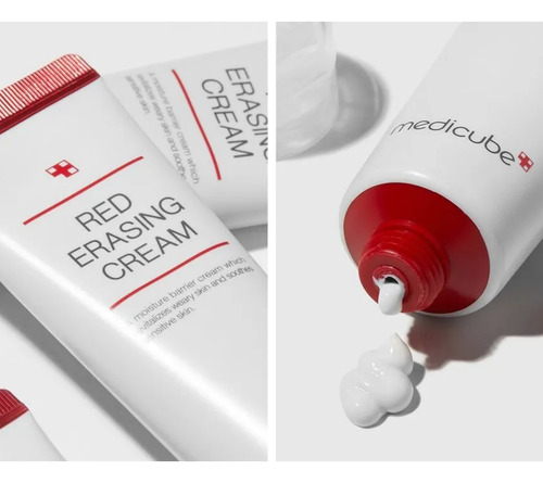 Medicube Red Erasing Cream Calma Enrojecimiento De La Piel Piel Sensible Con Rojeces Acné Leve Rosácea O Manchas Día/noche