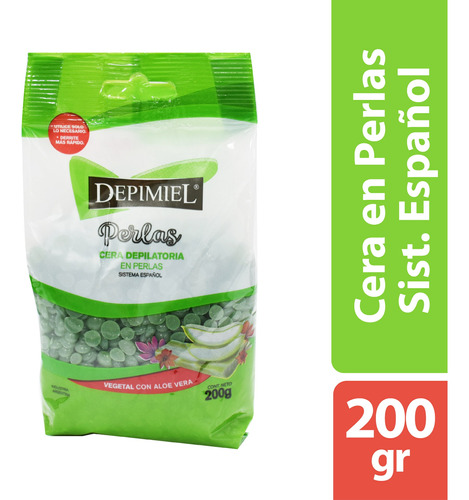 Cera Depilatoria Vegetal En Perlas Sistema Español X200 G