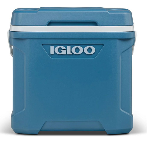 Hielera Igloo 30 Cuartos Con Porta Vasos 41 Latas Azul Acero