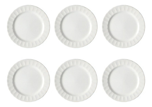 6 Platos Playos Corona Modelo Caribe Plato Porcelana Cocina