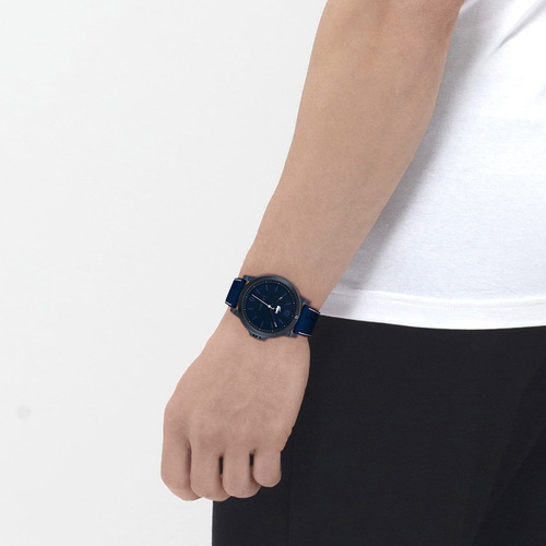 Imagen 4 de 4 de Reloj Lacoste Court Para Hombre Silicona Azul 2011181 Ss