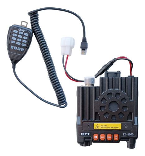 7 Rádio Base Comunicador 20km Qyt8900 Uhf Vhf 200 Canal 25w