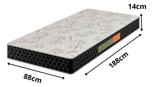 Colchão Solteiro Confortex Plumatex D-33 88x188x14cm