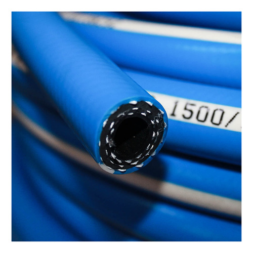Mangueira Lavador Carro Duas Lonas 1500psi 1/2 Pol Azul- 25m