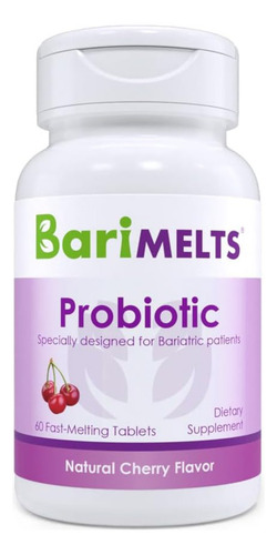 Barimelts Probiotic Probióticos Bariatricos Cereza 60 Tabs Sabor Sin Sabor