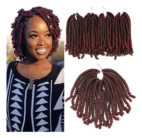 Bob Spring Twist Hair 6inch 4packs (20strands/pack) Mmr9v