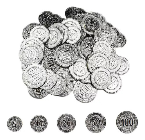 100 Fichas De Póquer, 5, 10, 20, 50, 100 Monedas Piratas