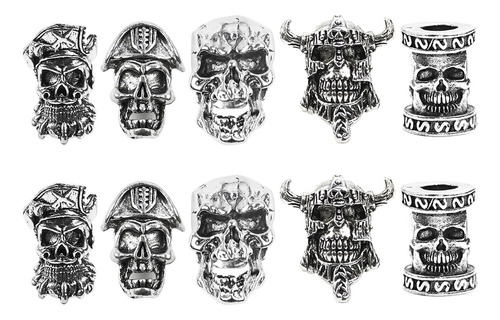 Dread Beads, Beard Beads, Dreadlocks, 10 Unidades