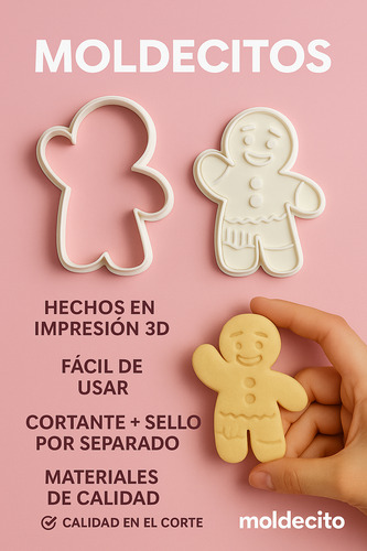 Cortante De Galletitas + Sello Naruto | 8cm X4 U Reposteria Rosa