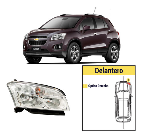 Óptico Derecho Chevrolet Tracker 2013 - 2015