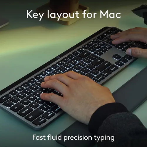 Teclado E Mouse Sem Fio Logitech Mx Keys S Combo Para Mac