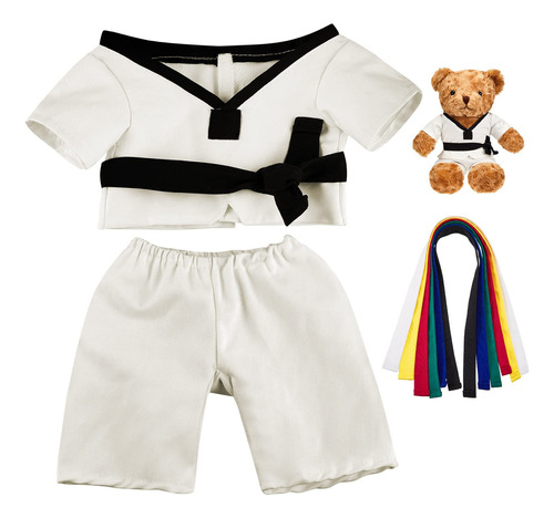 Taekwondo - Uniforme De Oso Con Cinturones, Oso No Incluido