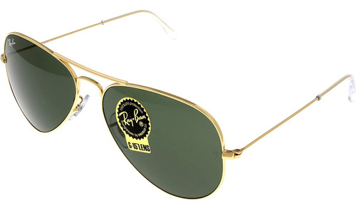 Ray Ban Rb3025 L0205 Aviator Negro Dorado Gota Piloto G15