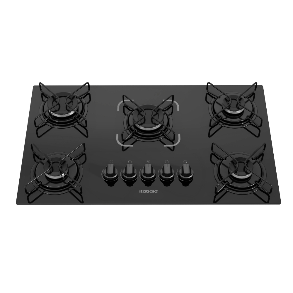 Fogão cooktop gás Itatiaia NG 5 bocas preto 127V/220V