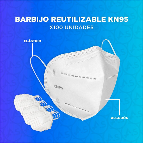 Imagen 3 de 10 de Barbijo Kn95 X100 Unidades Certificado Anmat Importado N95
