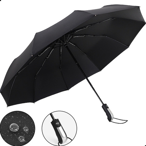 Sombrillas Paraguas Automática Parasol Cortavientos Plegable