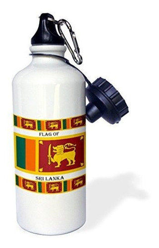 3drose Flag Of Sri Lanka-botella De Agua Deportiva, 21 Oz, 2