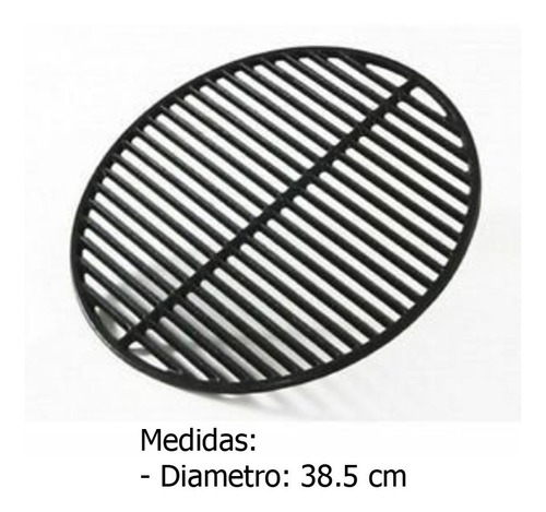 Imagen 2 de 4 de Parrilla Completa Fundicion Kamado Argentino Porteño 18