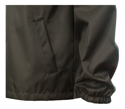 Imagen 4 de 10 de Campera Deportiva Rompeviento Hombre Bolsillos Abrigo Cuotas