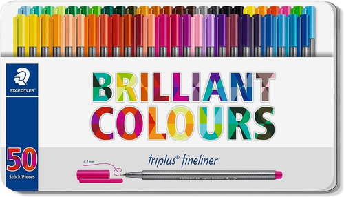 Rotuladores Staedtler Triplus® Fineliner 50 Color Caja Metal