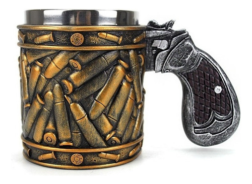 Taza Revolver Pistola Taza Con Munición Bala