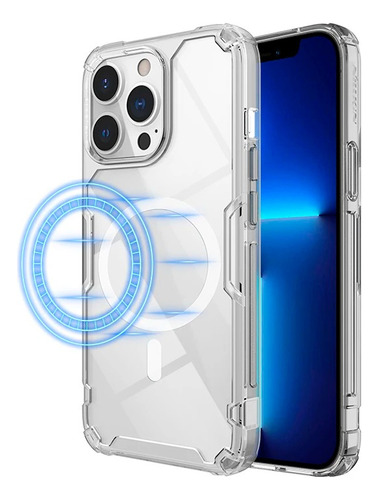 Estuche Para iPhone 15 Pro Magnetico Transparente