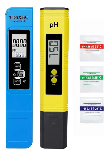 Combo De Medidor De Ph Y Tds Para Probador De Ph De Agu