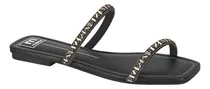 Comprar Rasteira Feminina Moleca 2 Tiras Strass - 5462129