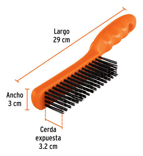 Cepillo Alambre 64 Cerdas De Acero Uso Rudo Truper 11559