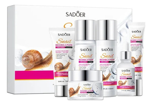 Kit Serum Baba De Caracol Acido Hialuronico Repara Cacarizos