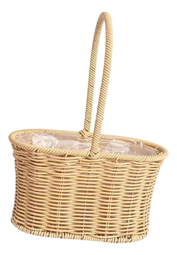 Cesta De La Niña De Cesta De Picnic Photo 22 X 12 X 31 Cm